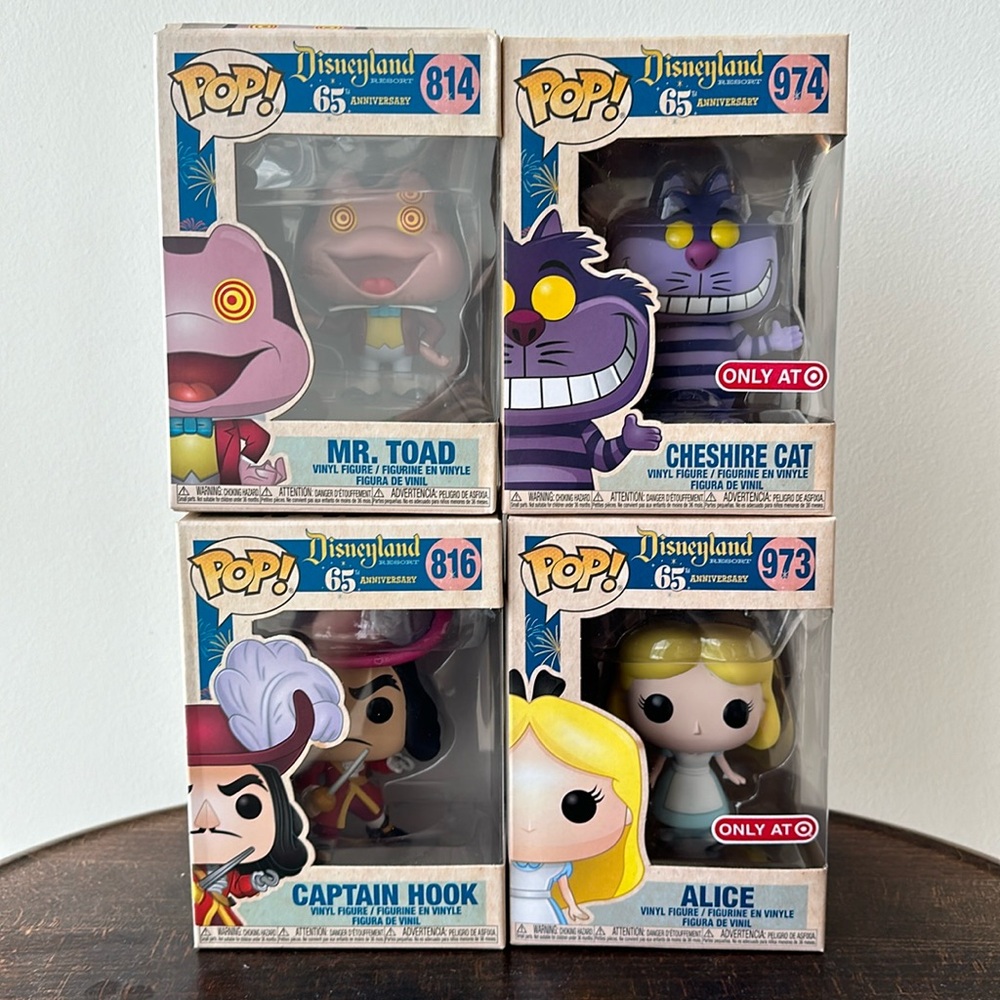Bundle of 4 Disneyland 65th Anniversary Funko Pops